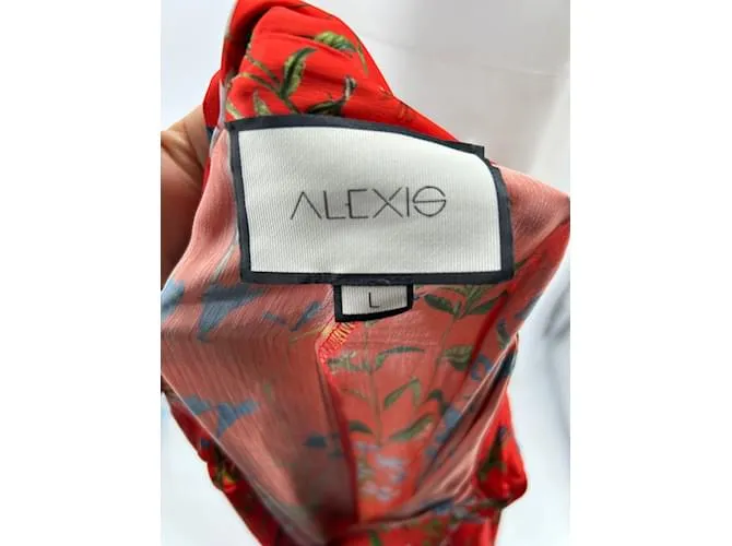 ALEXIS Vestidos T.Internacional L Poliéster Roja 