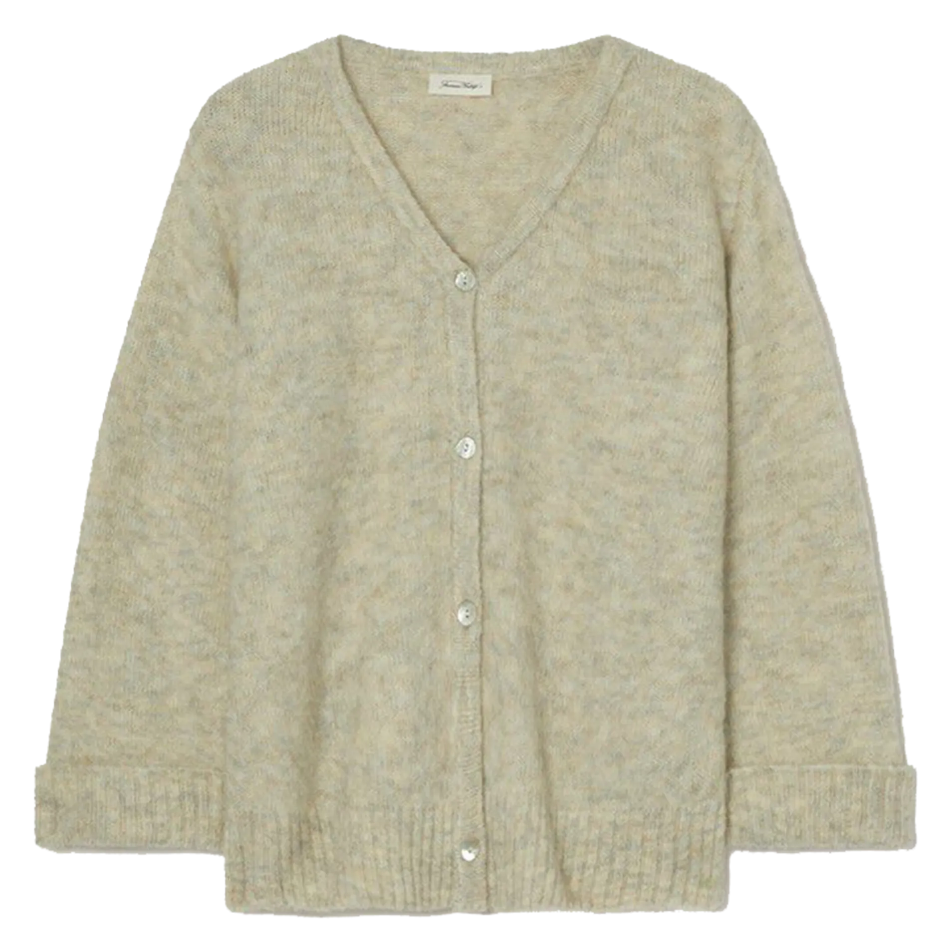 AMERICAN VINTAGE EAST - Cárdigan holgado con cuello de pico en beige