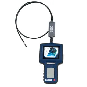 Boroscopio PCE-VE 3xx, para máquinas e instalaciones, cámara frontal, Ø 5,5 mm, 3 m, 6 LEDs