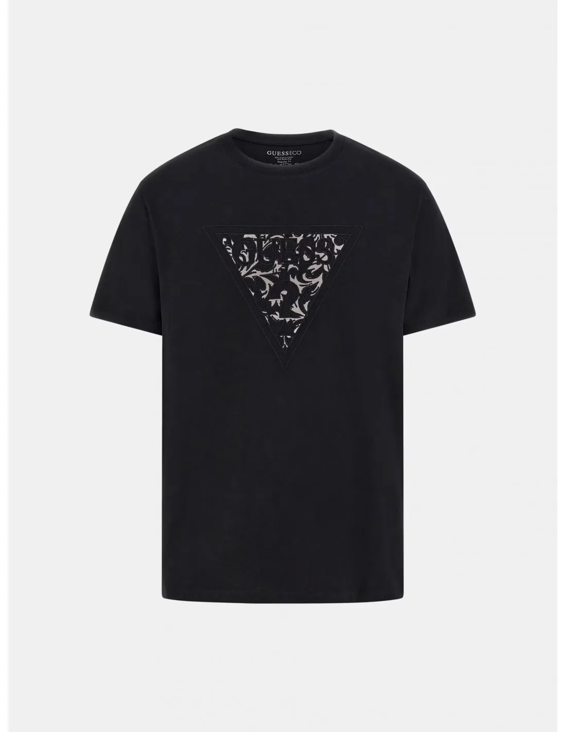 Camiseta con logotipo bordado de Guess