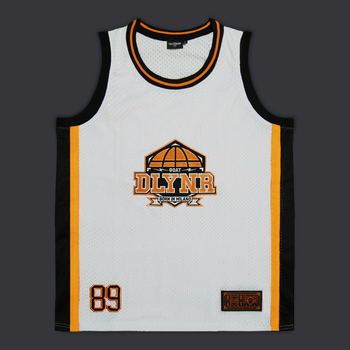 Camiseta sin mangas DOLLY NOIRE hombre TS445-TK-01 GOAT Slam Dunk Tank Top white- blanca