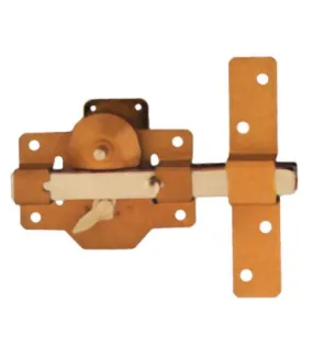Cerrojo seguridad oro c/palanc AMIG 105x170mm  2-5351