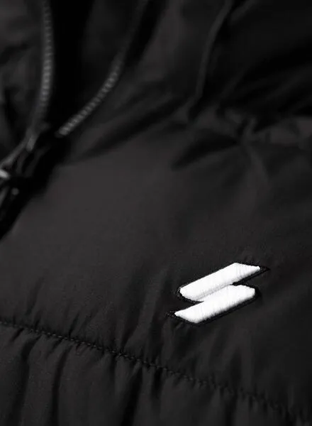 Chaqueta Superdry Sports Puffer Negro Para Hombre