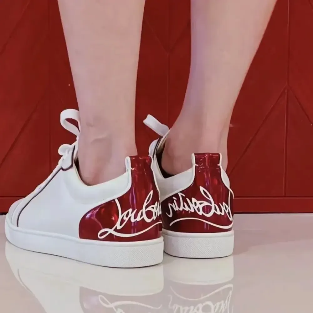 Christian Louboutin Zapatillas unisex Fun Vieira de piel de becerro 1221327Q647