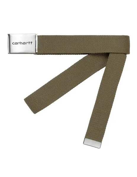 Cinturón carhartt wip clip chrome highland para hombre