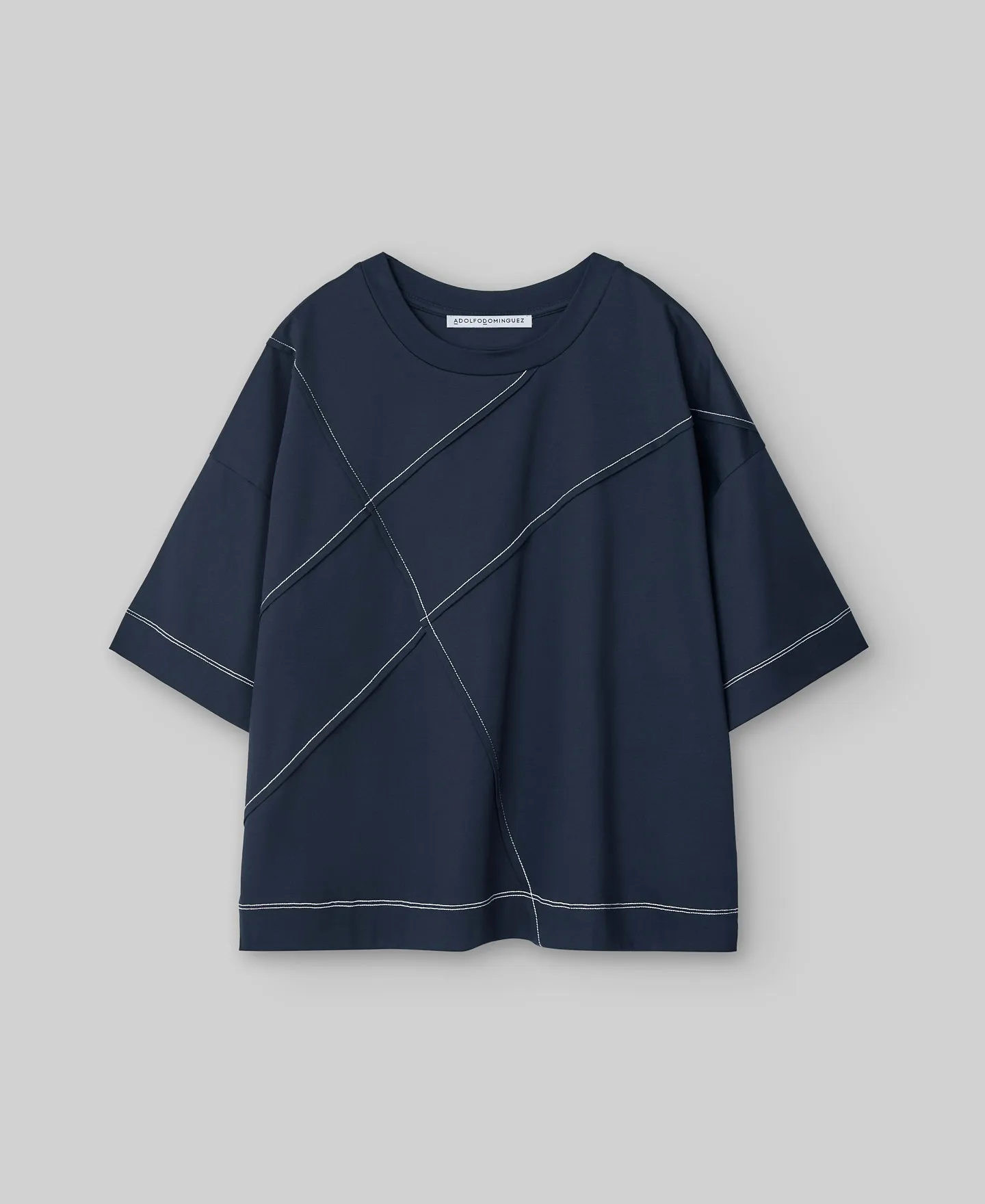 Cotton T-shirt with stitching woman