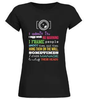 Director Of Photography Camiseta cuello redondo Mujer