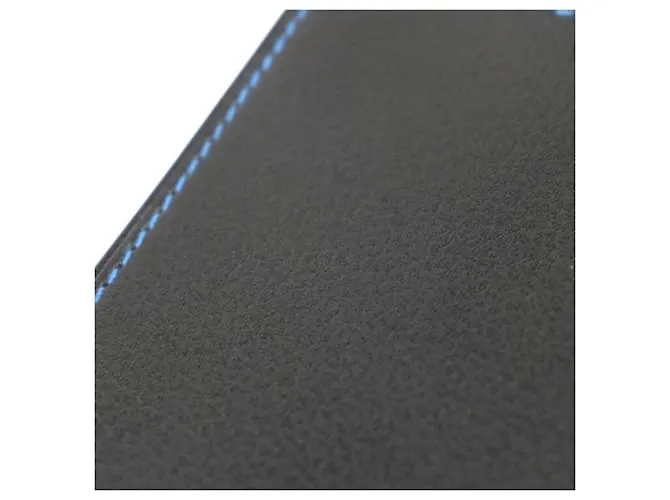 Funda horizontal para tarjetas de la serie H de Hermès Negro Azul 
