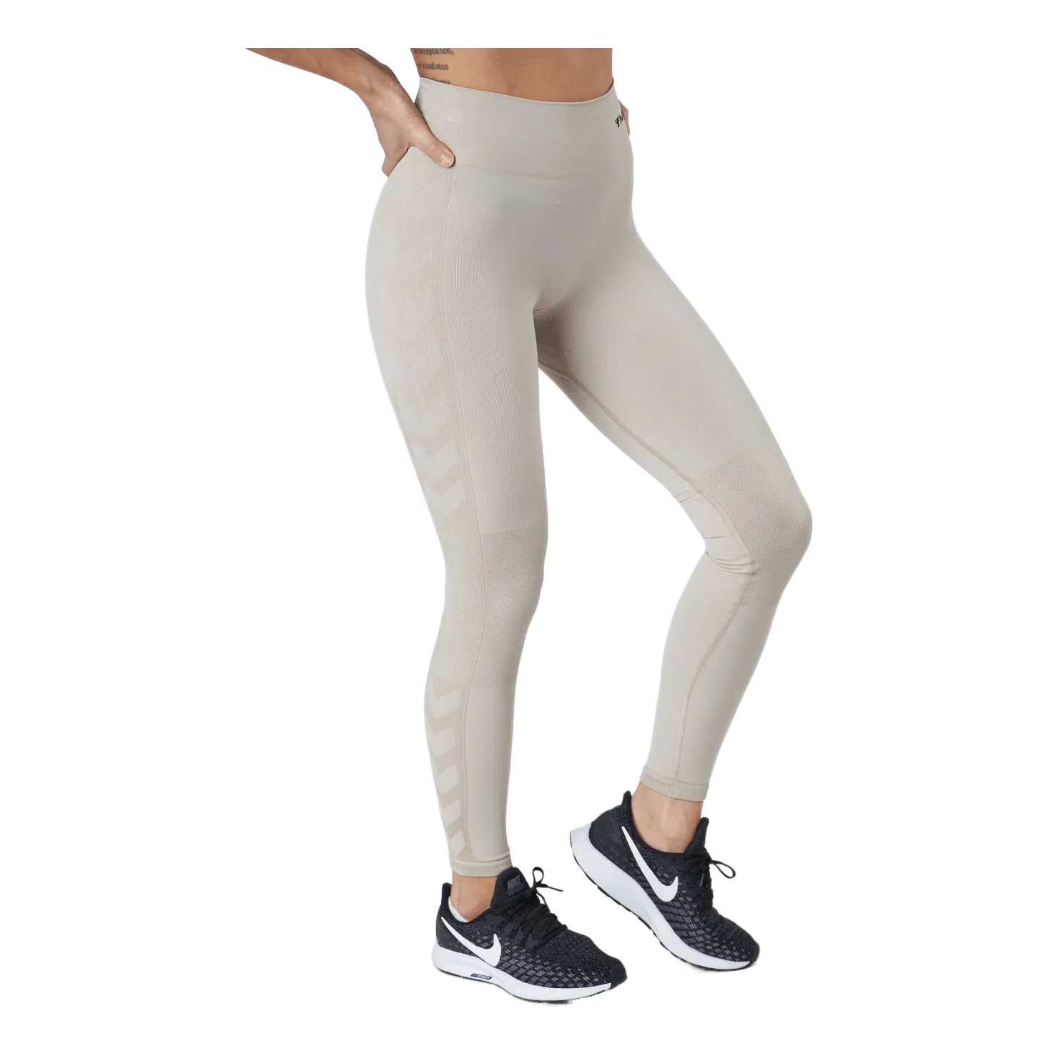 Hummel Hmlclea Seamless Mid Waist Tig Chateau Gray