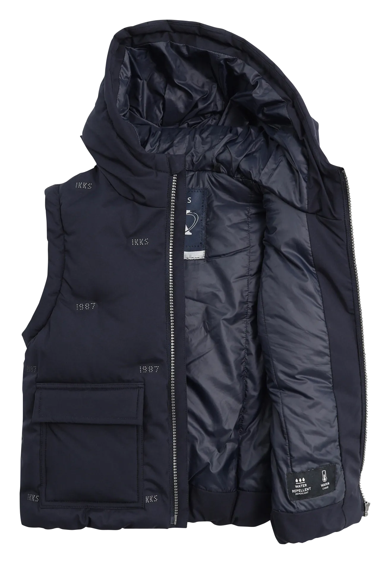 IKKS JUNIOR Chaqueta acolchada con mangas desmontables en azul