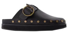 Isabel Marant Bailarinas Mirst de Cuero Negro 