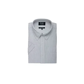 Lime Green Chambray & White cotton linen shirt - Chest pocket - COLTEN MC