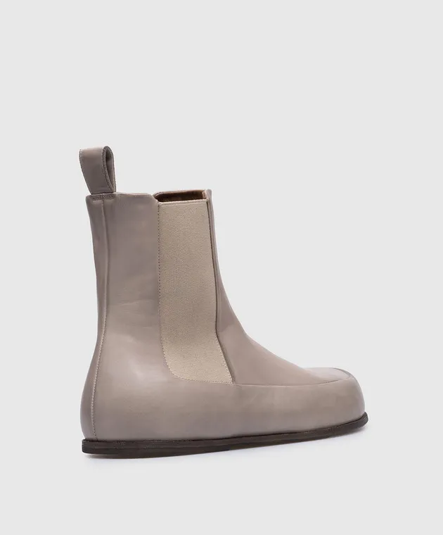 Marsell Accomoda gray leather chelsea boots