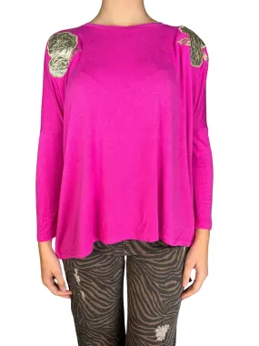 MILLIE Polera Fucsia Flores