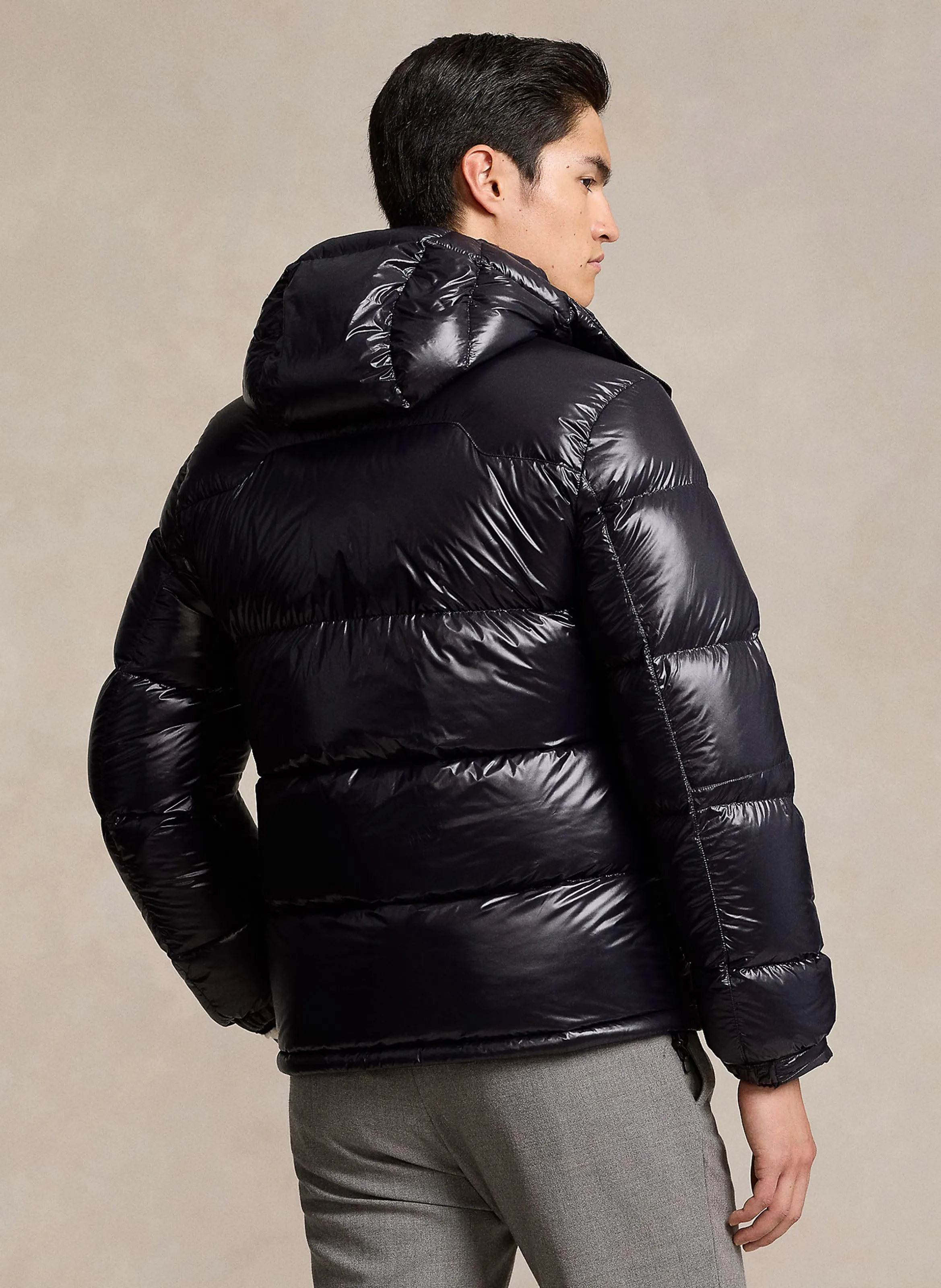 POLO RALPH LAUREN Chaqueta acolchada de fibras recicladas en negro