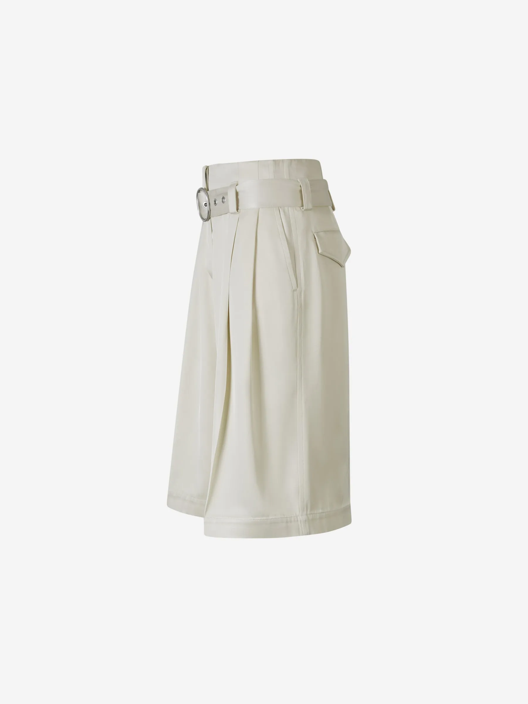 Shorts Fluidos Satén