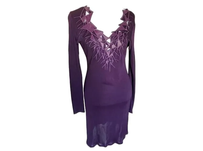 Thierry Mugler Vestidos Púrpura 