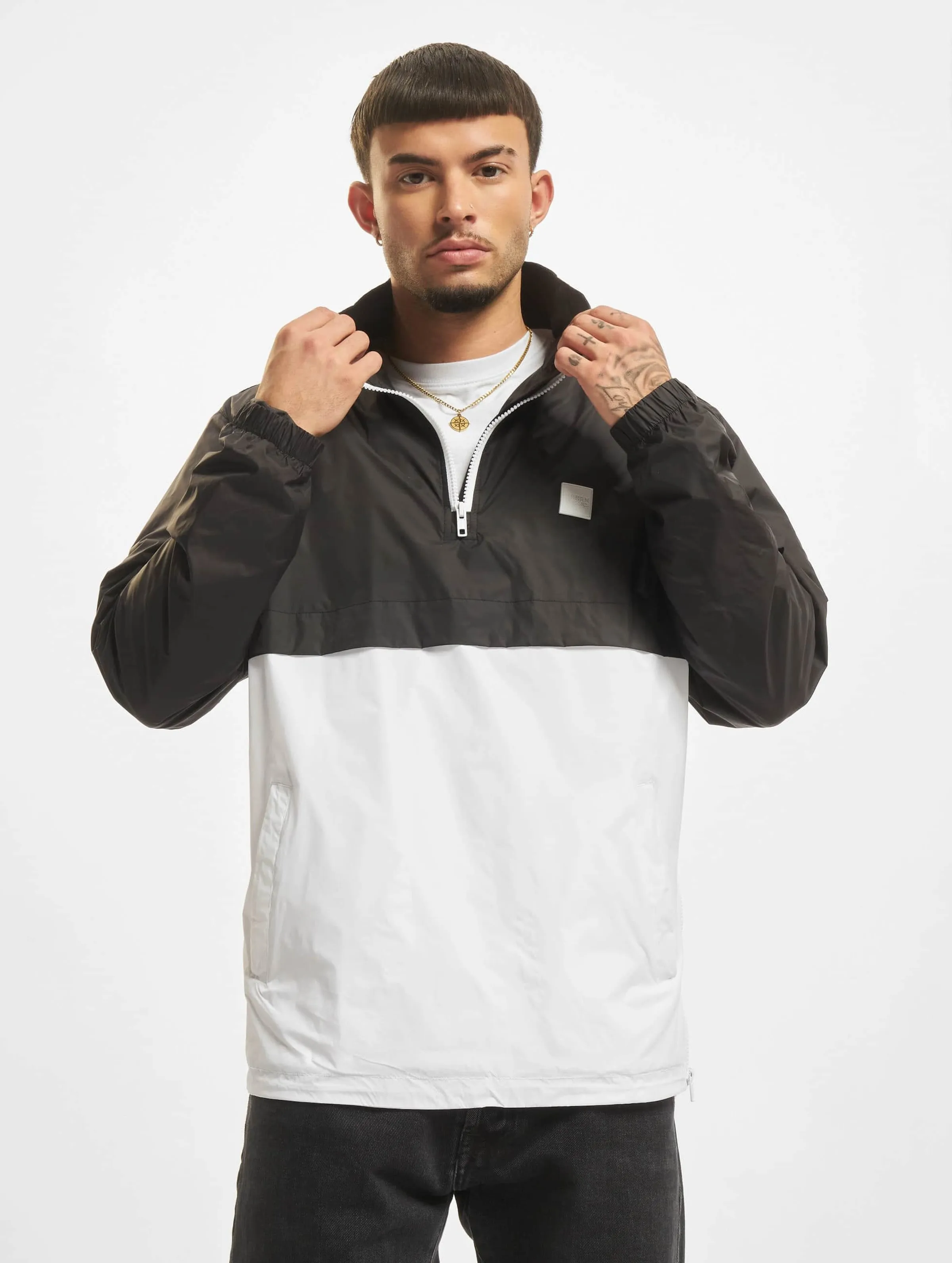 Urban Classics Stand Up Collar Pull Over