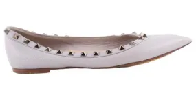 Valentino Bailarinas de cuero Gris 