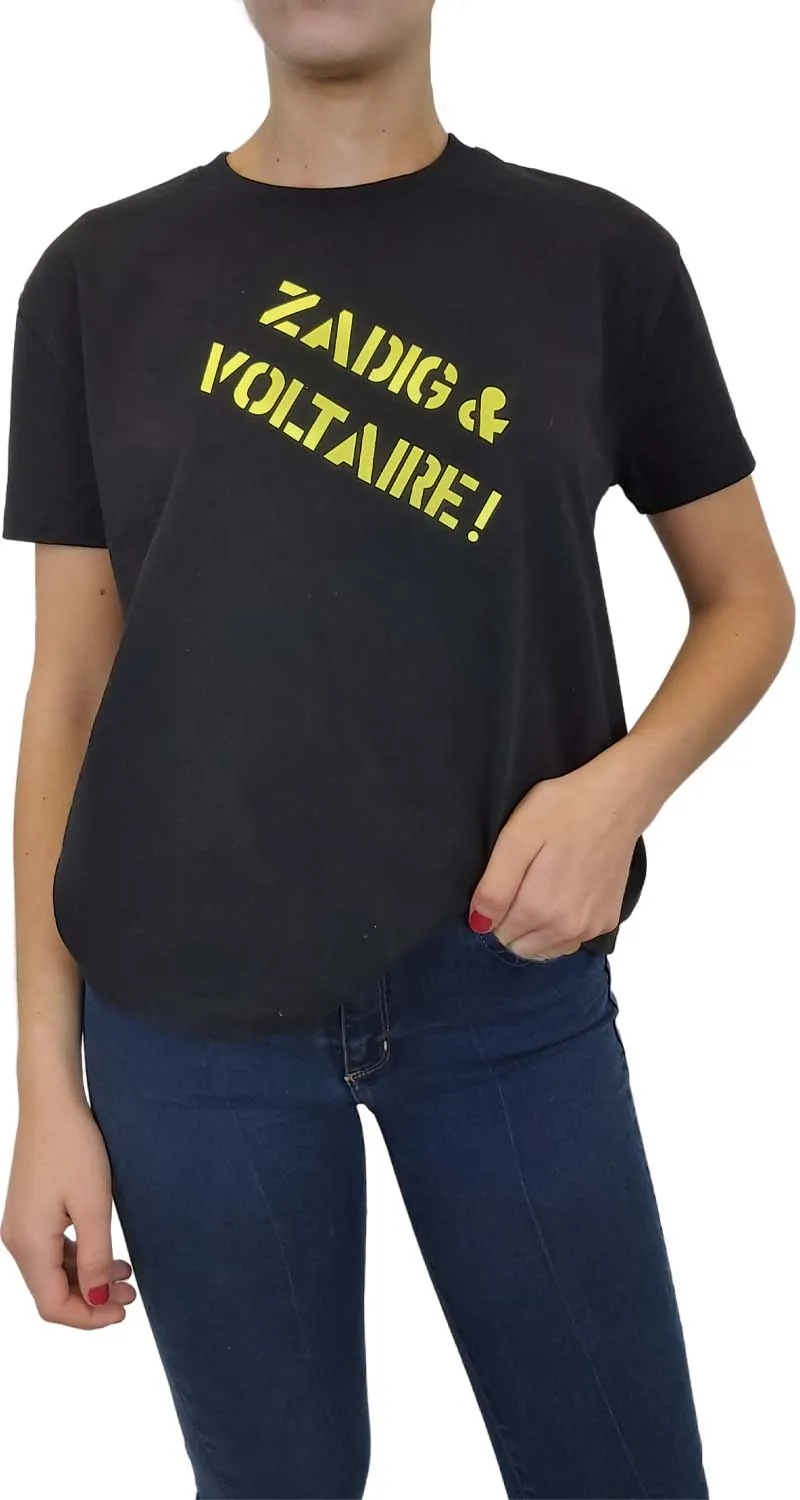 ZADIG & VOLTAIRE Polera D-Dyma Backstage Negra