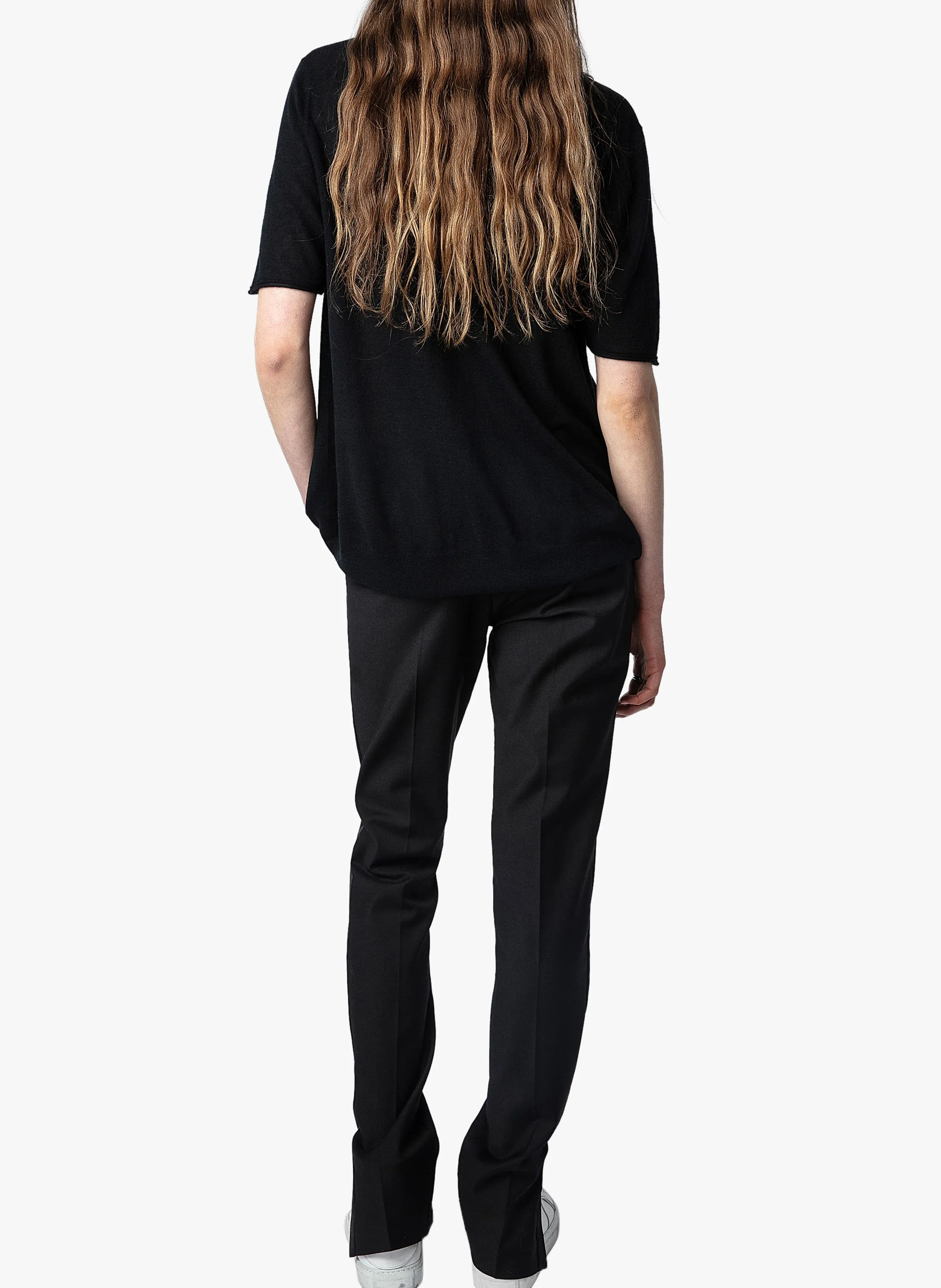 ZADIG&VOLTAIRE IDA - Jersey de cachemira con cuello redondo en negro